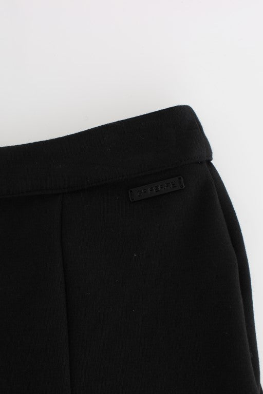 GF Ferre Black Straight Pencil Skirt