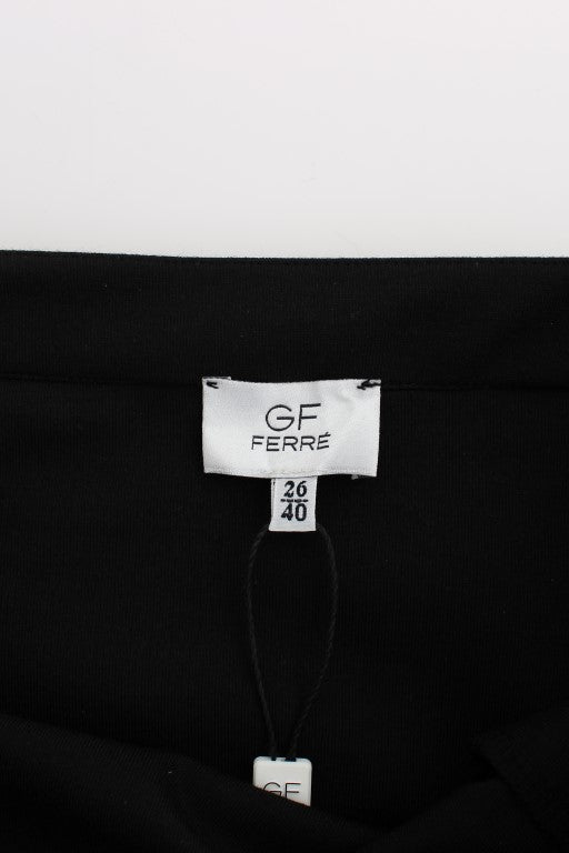 GF Ferre Black Straight Pencil Skirt