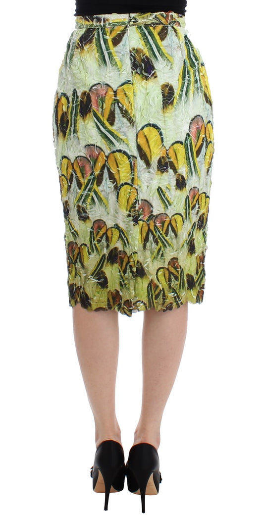 Lanre Da Silva Ajayi Multicolor Organza Pencil Skirt