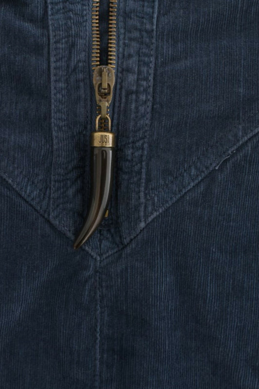 Cavalli Blue corduroy pencil skirt