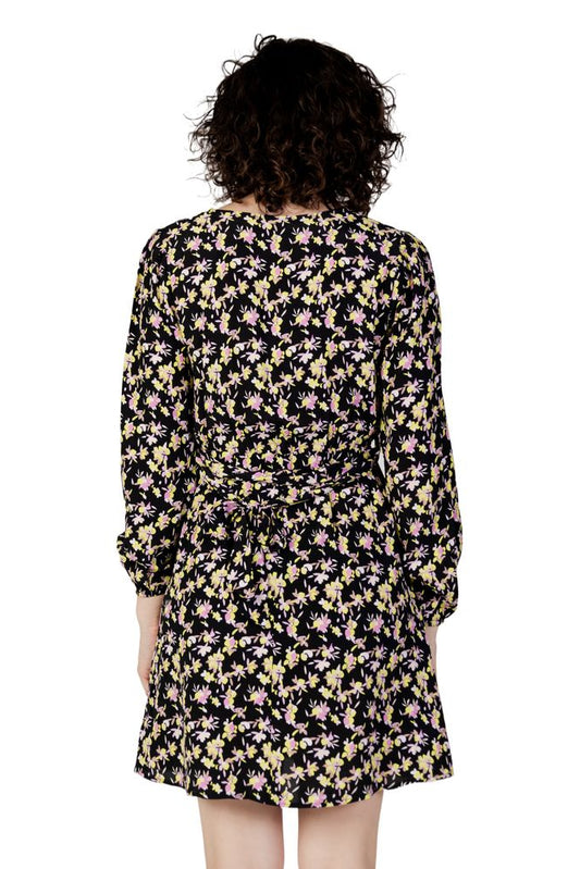 Jacqueline De Yong Black Viscose Short Dress