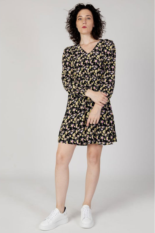 Jacqueline De Yong Black Viscose Short Dress