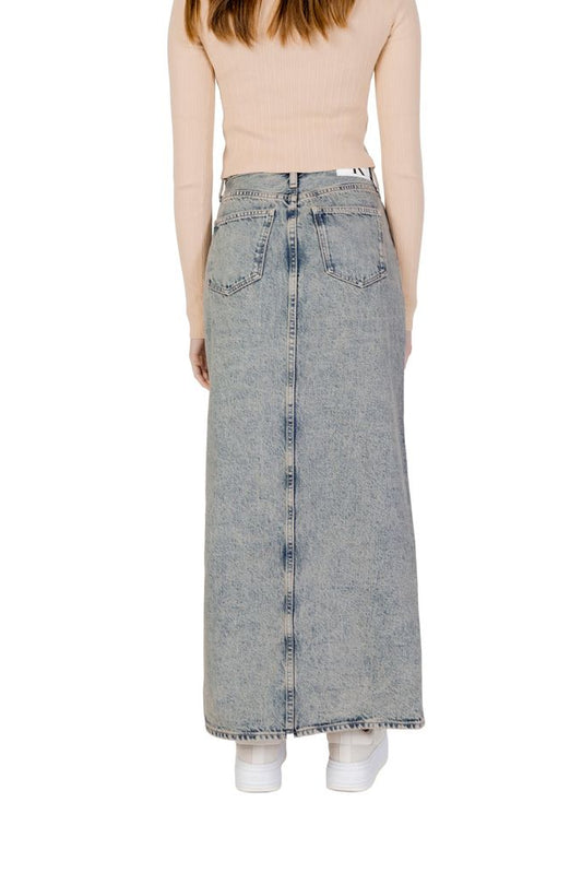 Calvin Klein Jeans Gray Cotton Skirt