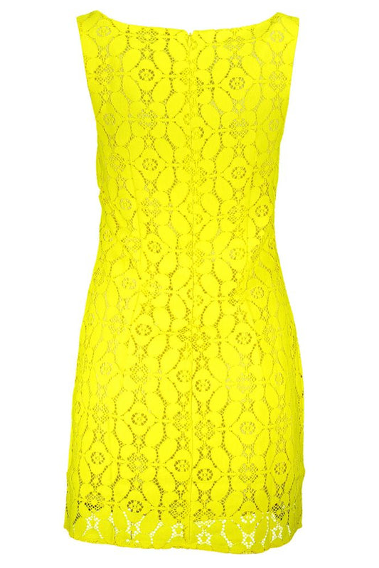 Desigual Yellow Polyester Women Sleeveless Dress