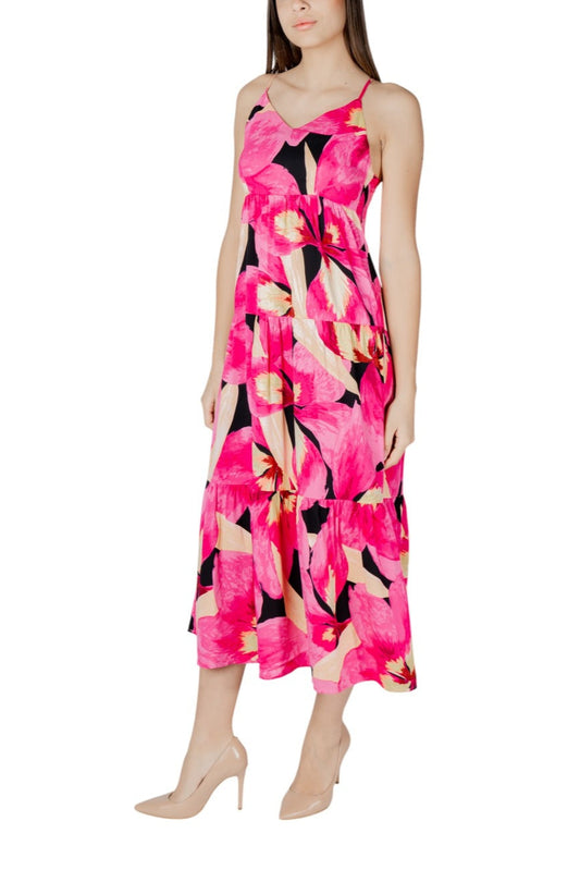 ONLY Women’s Floral Fuchsia Dress