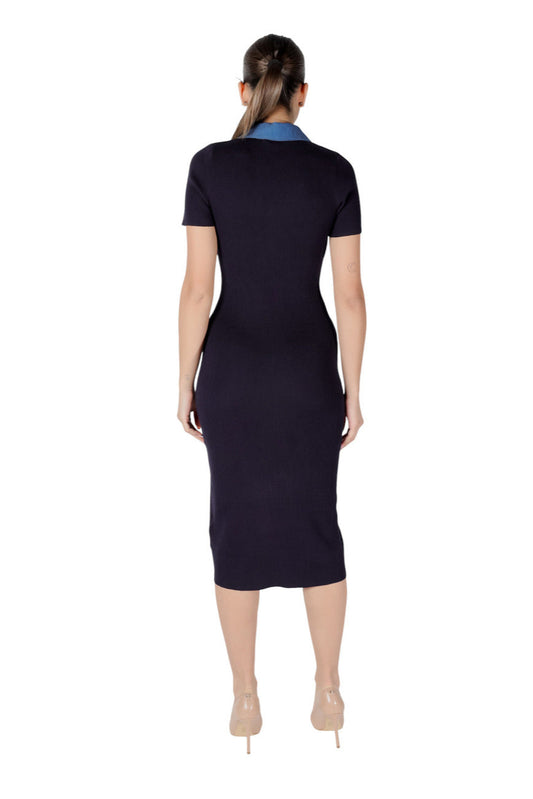 Morgan De Toi Women's Blue Button-Up Dress