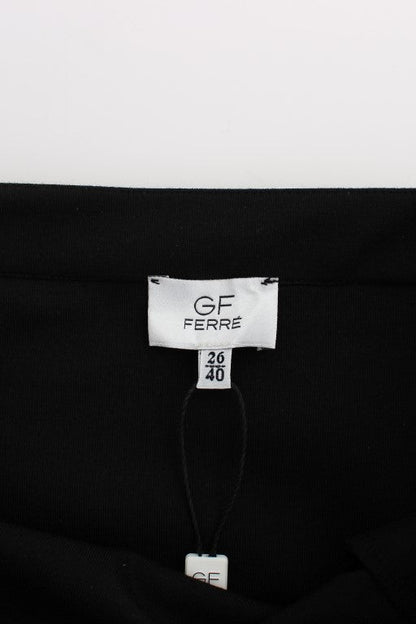 GF Ferre Black Straight Pencil Skirt