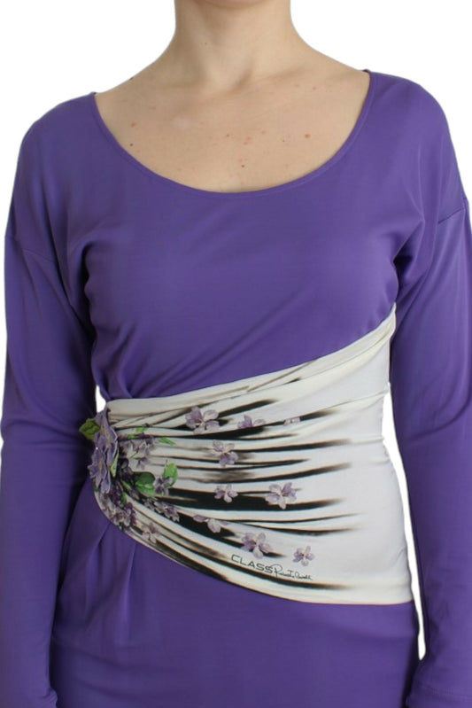 Cavalli Purple longsleeved dress