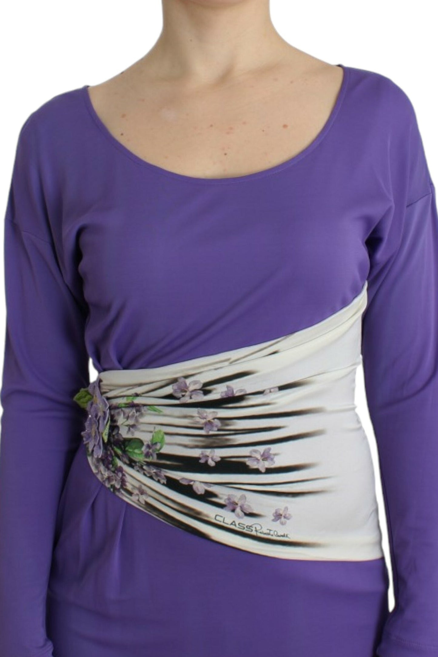 Cavalli Purple longsleeved dress
