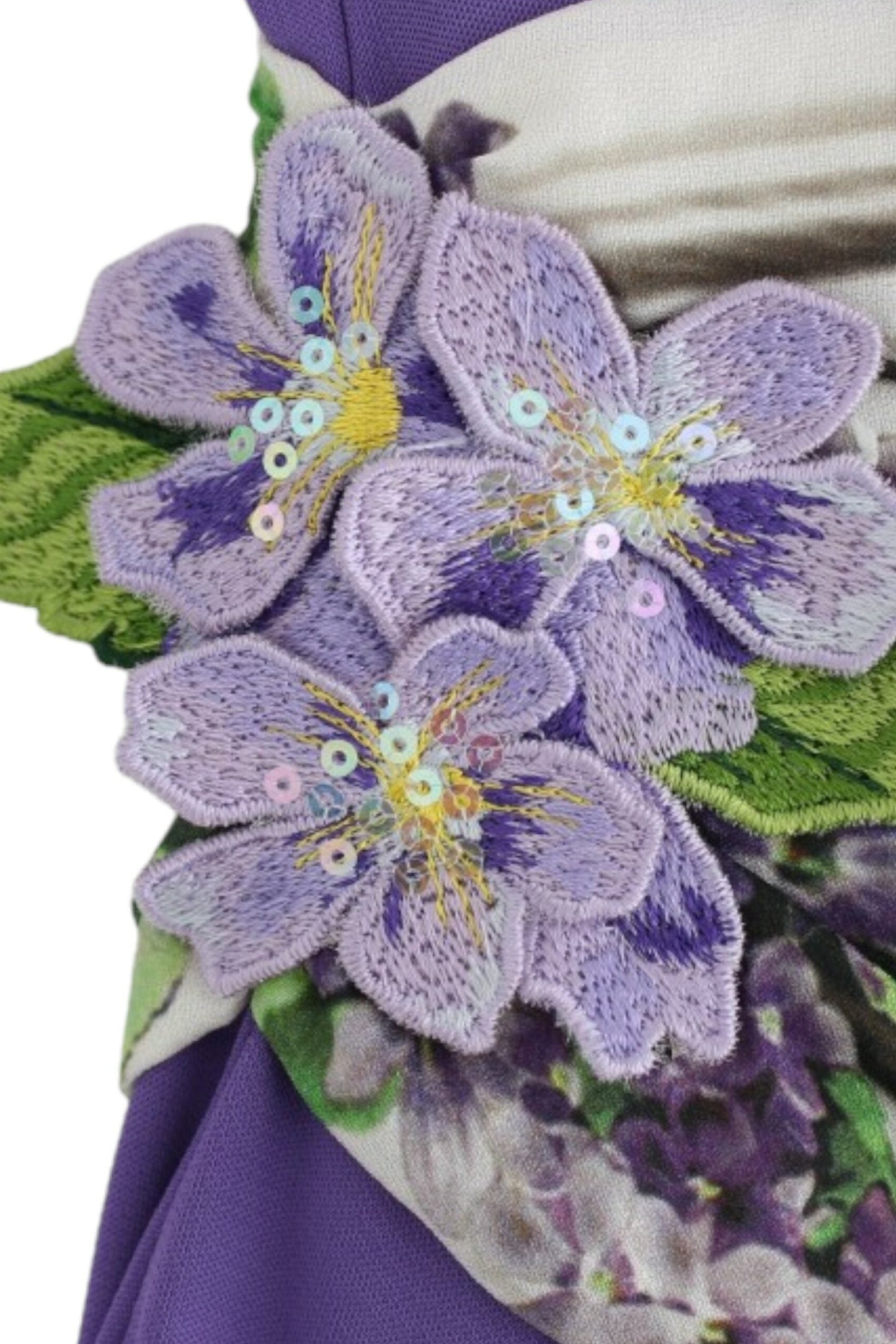 Cavalli Purple longsleeved dress