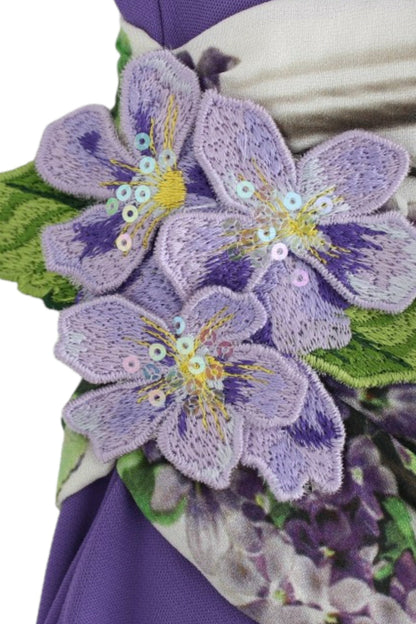 Cavalli Purple longsleeved dress