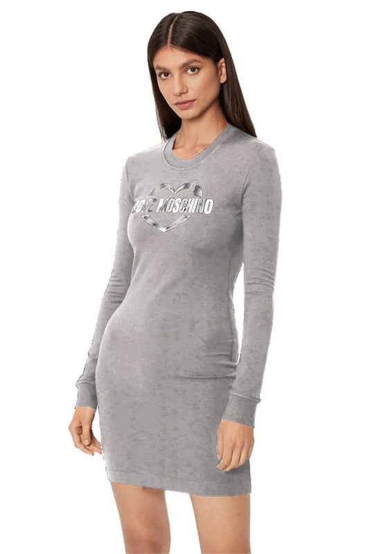 Love Moschino Brown Cotton Women Dress