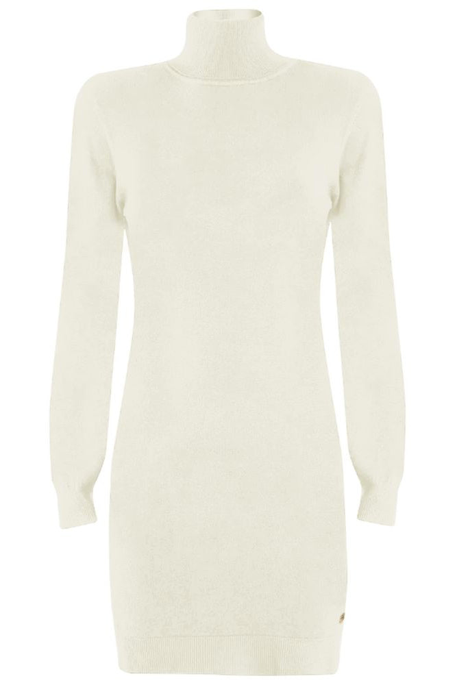 Yes Zee White Viscose Dress