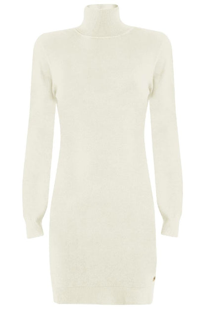 Yes Zee White Viscose Dress