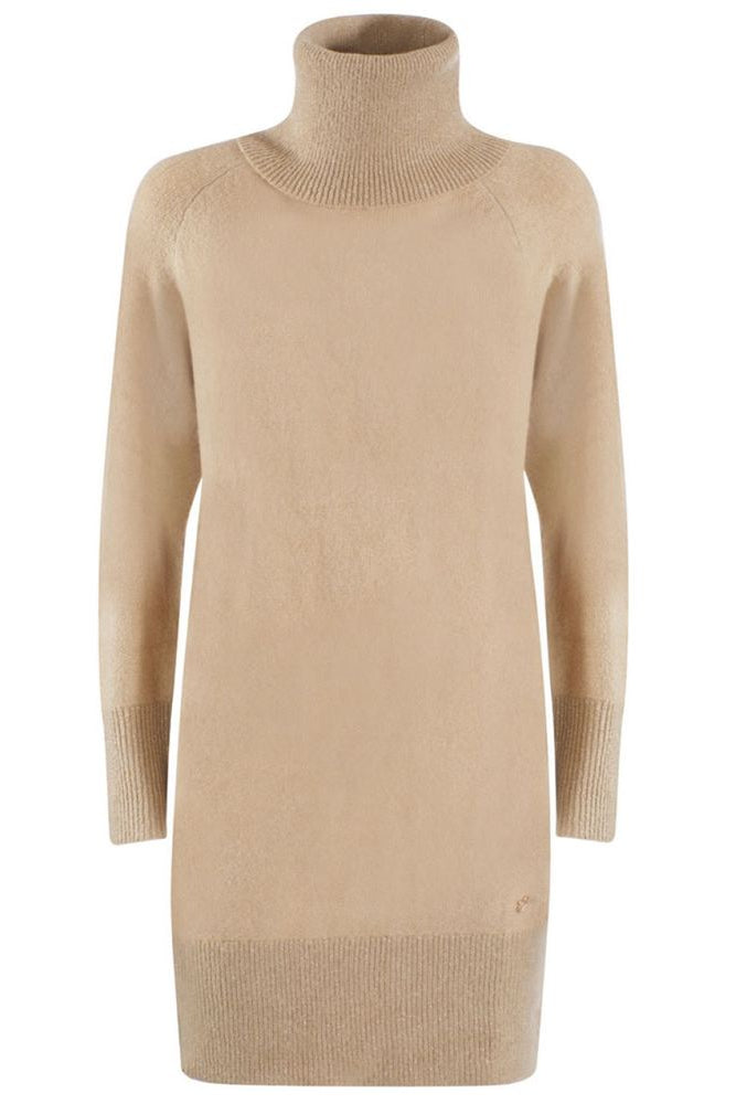 Yes Zee Beige Viscose Dress