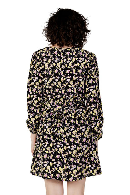 Jacqueline De Yong Black Viscose Short Dress