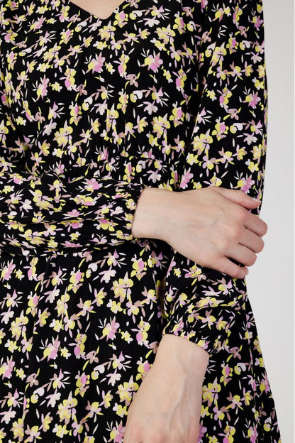 Jacqueline De Yong Black Viscose Short Dress