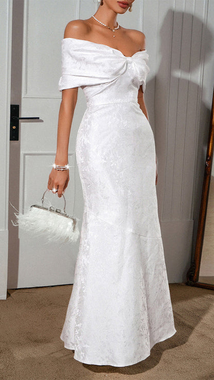Elegant Strapless Long Dress
