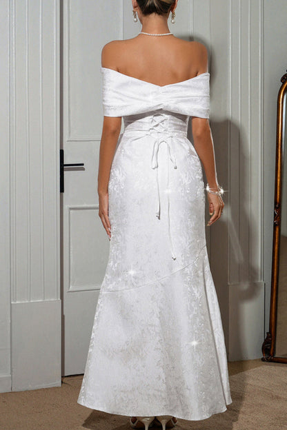 Elegant Strapless Long Dress