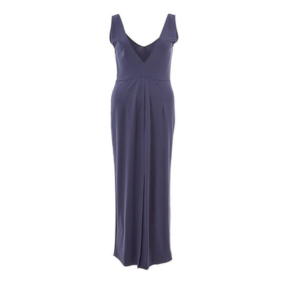 Lardini Blue Viscose Casual Dress