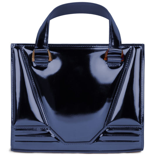 Ferrari Blue Leather Handbag