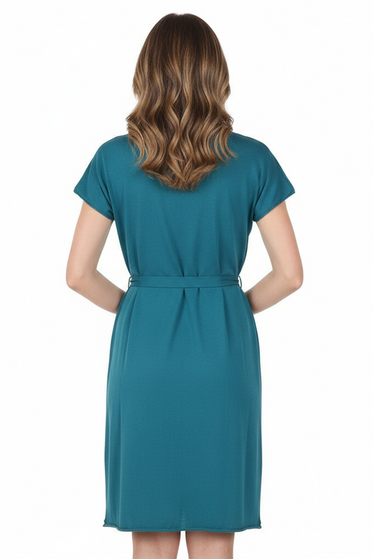 Alpha Studio Green Cotton Dress