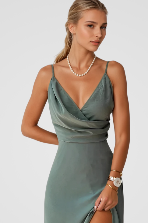 Leya | Satin-Kleid