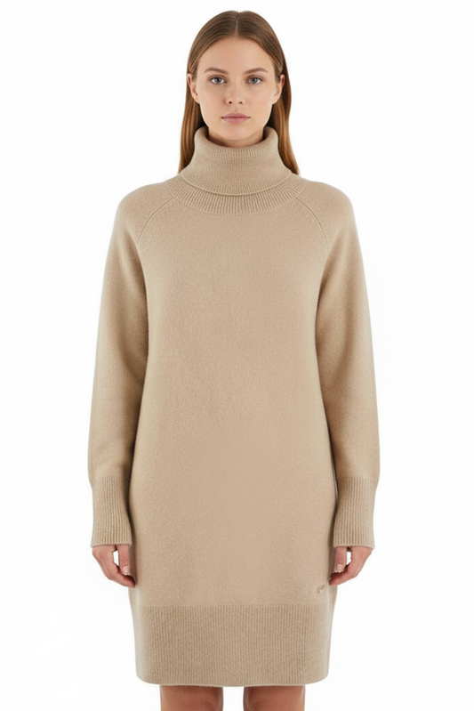 Yes Zee Beige Viscose Dress