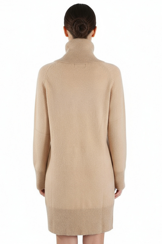 Yes Zee Beige Viscose Dress